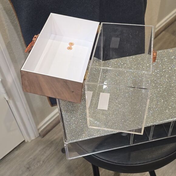 At Home Elegant Transparent Decorative Purse Shaped Storage Box - Picture 11 of 11